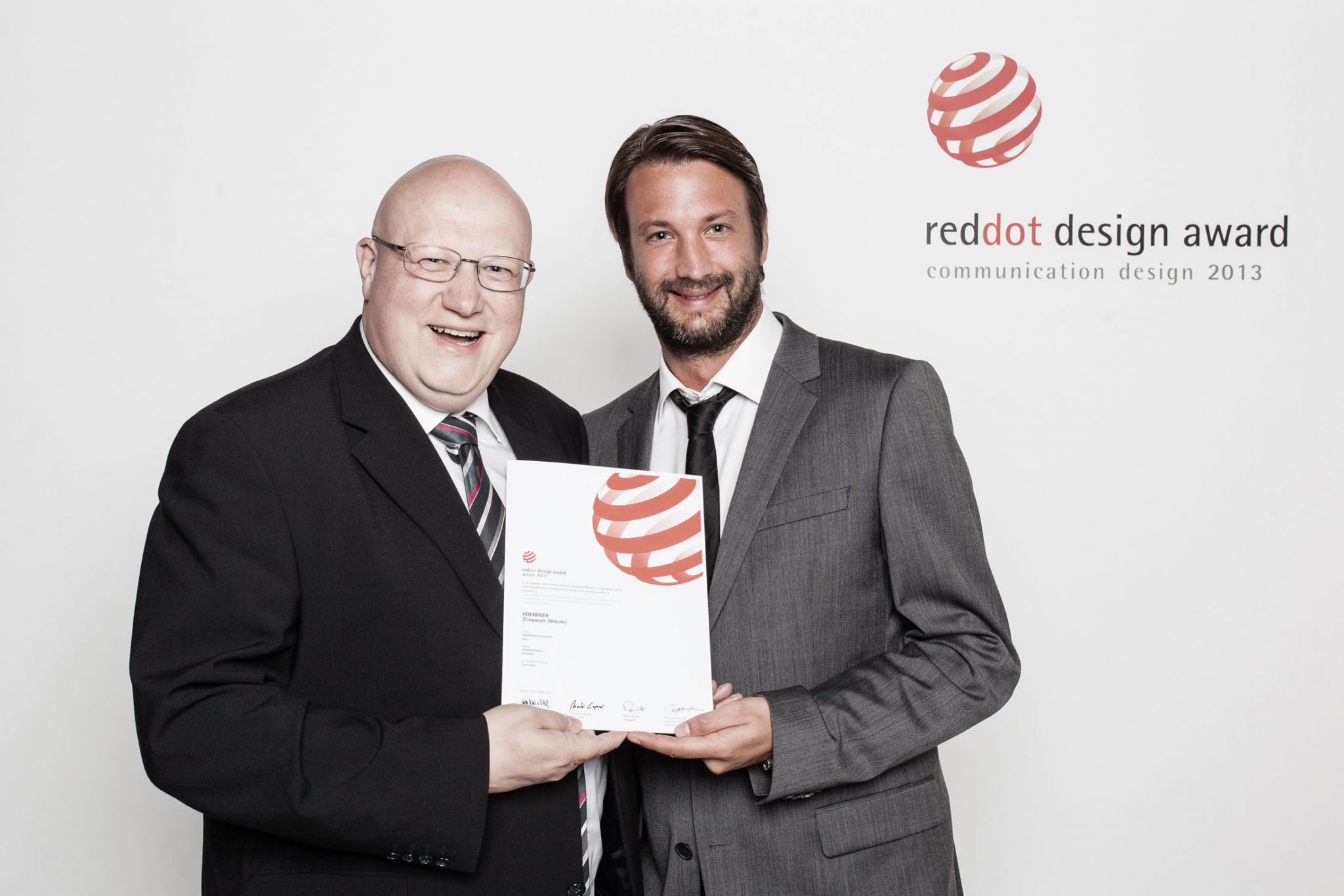 Preisverleihung RedDot Award in Berlin HOERBIGER Holding, GAXWEB Werbeagentur und Internetagentur aus Karlsruhe