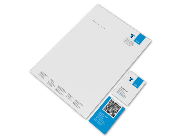 Design Büroausstattung TUP Briefpapier und Visitenkarten Design Büroausstattung, GAXWEB Werbeagentur und Internetagentur in Karlsruhe