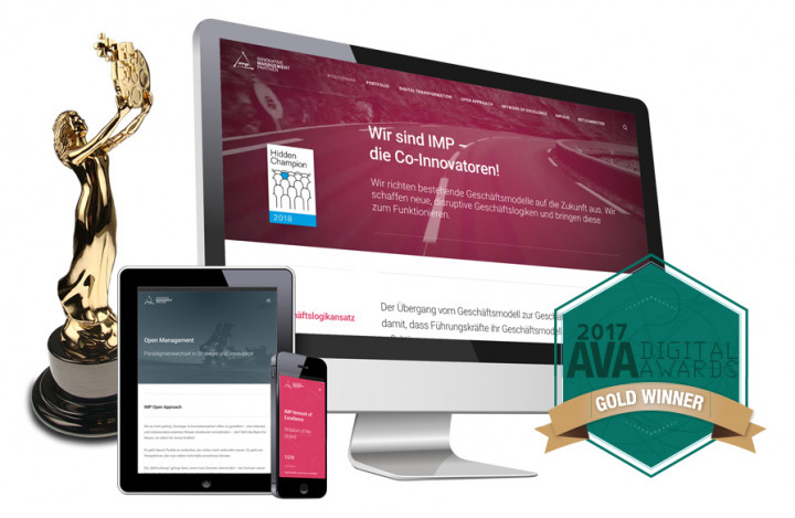 AVA Digital Award 2018 Gold - imp-consulting, Innovative Management Partner, Webseite