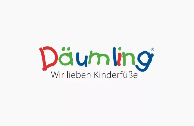 däumling kinderschuhe logo Onlineshop System Händlerintegration, GAXWEB Werbeagentur und Internetagentur in Karlsruhe