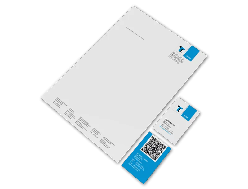 Design Büroausstattung TUP Briefpapier und Visitenkarten Design Büroausstattung, GAXWEB Werbeagentur und Internetagentur in Karlsruhe